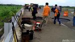 Penampakan Jalan Tol Pemalang-Batang yang Berlubang