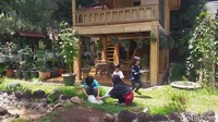 Taman Satwa Cikembulan bisa jadi pilihan tempat liburan keluarga di Garut. Di sini traveler bisa mengajak anak-anak bermain dengan kelinci-kelinci yang menggemaskan. (Hakim Ghani/detikcom)