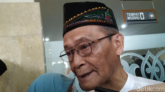 Buya Syafii Maarif di kantor PP Muhammadiyah, Yogyakarta, Jumat (3/1/2020).