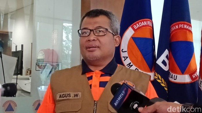 Kapusdatinkom BNPB Agus Wibowo (Eva Safitri/detikcom)