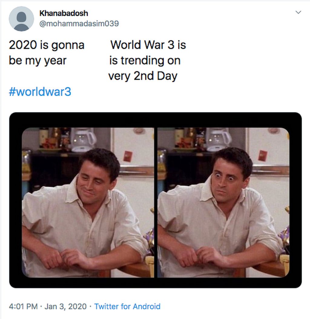 Aneka Meme Reaksi World War 3 As Vs Iran Di Twitter