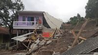 Puluhan Rumah di Sukajaya Bogor Rusak Diterjang Tanah Longsor
