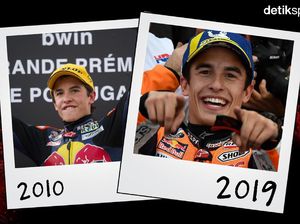 Bikin Pangling, Wajah Pebalap MotoGP Satu Dekade Lalu