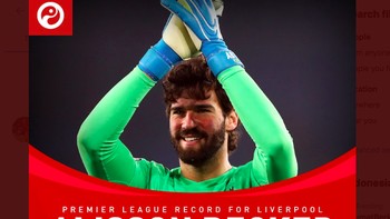 Alisson Becker sangat membantu pertahanan Liverpool. Foto: istimewa