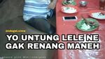 Melihat Lagi Meme Kocak Pria yang Makan Pecel Lele Saat Banjir