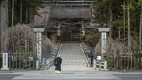 Kompleks pemakaman Okunoin terletik di Gunung Koya atau Koyasan, Prefektur Wakayama. (Foto: iStock)