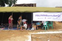 Sinergi BUMN Ringankan Derita Korban Banjir Lebak