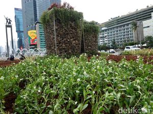 Gabion Kokoh Lagi di Bundaran HI
