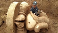 Penemuan  arca Ganesha dan atap candi di Dieng Wetan disebut sebagai penemuan arca terbesar di Dieng selama ini.