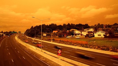 Potret Langit Selandia Baru yang Menguning Imbas Karhutla Australia