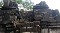 Candi Asu ini berukuran 8,70 m x 8,70 m dan luas totalnya 15 m x 17 m. Ketinggian candi 6,5 meter dan rilief baik di sisi kanan, kiri dan belakang berupa bunga teratai.  (Eko Susanto/detikcom)