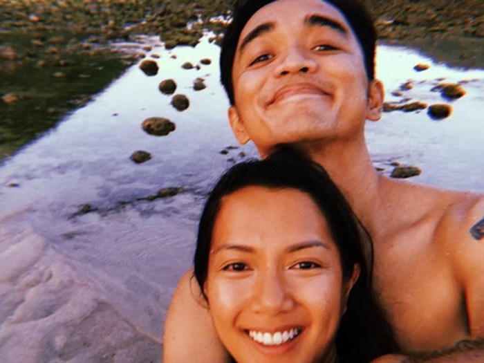 Dipha Barus dan istrinya, Vanessa Budiharja.