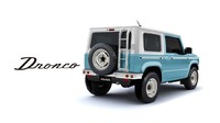 Untuk model pertama Jimny Dronco, pilihannya adalah warna biru muda dengan kombinasi warna krem yang tersemat di bagian atap, gril, bumper, pelek, dan tangga belakang. Modifikasi ini juga meliputi penambahan list chrome di sepanjang sisi mobil, emblem Dronco di spatbor depan dan knalpot. Tak hanya di eksterior, DAMD juga mengubah bagian interior Jimny Dronco, tetapi untuk detailnya akan diungkap di Tokyo Auto Salon.Foto: Carscoops
