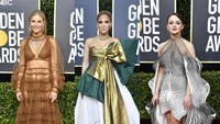 Busana selebriti Hollywood di Golden Globe 2020 patut diapresiasi. Seperti Gwyneth Paltrow hingga Jennifer Lopez.  Foto: Frazer Harrison/Getty Images