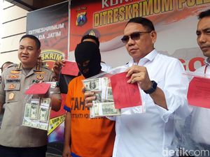 Polisi Bekuk Pengedar Dolar Palsu, 1.000 USD Disita