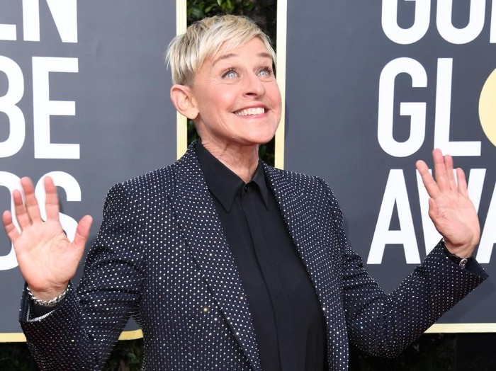 Ellen DeGeneres BEVERLY HILLS, CALIFORNIA - JANUARY 05: (L-R) Portia de Rossi and Ellen DeGeneres attend the 77th Annual Golden Globe Awards at The Beverly Hilton Hotel on January 05, 2020 in Beverly Hills, California. (Photo by Jon Kopaloff/Getty Images)