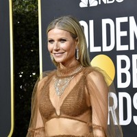 Gaun tersebut merupakan keluaran rumah mode Fendi. Hanya saja, naked dress tersebut justru membuat nama Gwyneth masuk di daftar busana terburuk menurut beberapa media fashion. (Foto: Frazer Harrison/Getty Images)