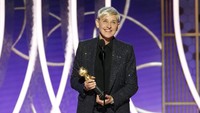 Pada Golden Globe 2020, Ellen kembali memenangkan penghargaan khusus yakni CAROL BURNETT AWARDS atas sumbangsihnya di dunia televisi. Paul Drinkwater/NBCUniversal Media, LLC via Getty Images