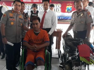 Pelaku Curanmor Ditembak Kaki Usai Rampok Sopir Truk hingga Curi Motor 14 TKP