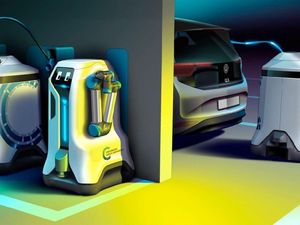VW Ingin Mobil Listrik Dicas Pakai Robot yang Bisa Keliling