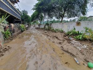 Lumpur di Vila Nusa Indah Masih Sebetis Usai Banjir, Begini Kondisinya