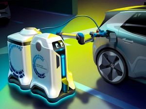 Volkswagen Bikin Robot Keliling yang Bisa Ngecas Mobil Listrik