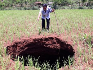 BPBD: Ada 33 Sinkhole Baru yang Muncul di Gunungkidul Sejak 2018