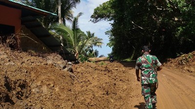 Kondisi Desa Lebo Sulut Usai Banjir Bandang