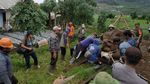 Begini Momen Pemindahan Arca Ganesha Terbesar di Dieng