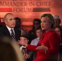 Presenter dan jurnalis terpadandang, Matt Lauer, pun turut terseret perkara kejahatan seksual. Ia disebut-sebut telah melakukan pelecehan seksual terhadap delapan perempuan yang sebagian besar adalah rekan kerjanya di stasiun TV NBC. Peristiwa tersebut yang menginspirasi serial baru The Morning Show, dibintangi Jennifer Aniston dan Reese Witherspoon. (Foto: Justin Sullivan/Getty Images)