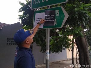 Muncul Vandalisme Tuntut Revitalisasi Stadion Sangkuriang Cimahi