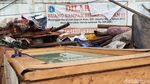 Banjir Surut, Sampah Menumpuk di Cengkareng