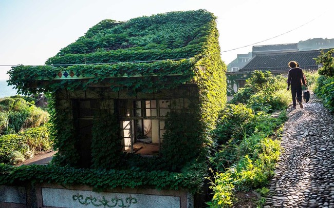 Jika kamu tertarik untuk berkunjung, tiket masuk dari desa ini dijual dengan harga 50 yen atau hanya sekitar Rp 6 ribu sesuai yang telah ditetapkan oleh pemerintah daerah tersebut. Barang-barang peninggalan dari para penduduk yang masih lengkap menambah suasana menegangkan dari desa hantu hijau. Foto: Johannes EISELE / AFP