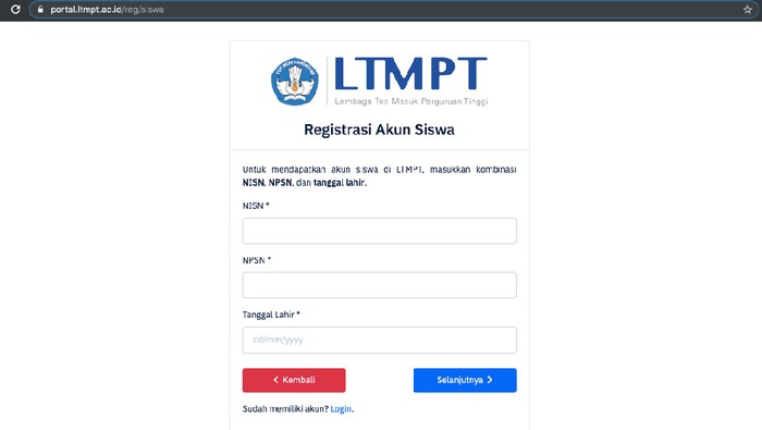Ltmpt login 2022