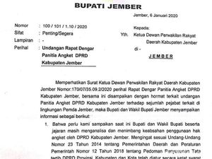 Bupati Faida Kirim Surat ke DPRD Jember Telaah Keabsahan Panitia Angket