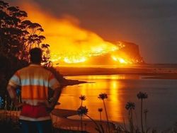 Potret Viral Kebakaran Australia yang Ngeri dan Mengharukan