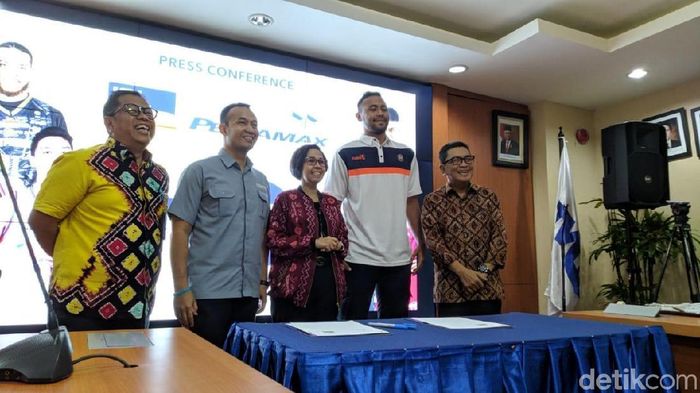 Laga-laga IBL disiarkan TVRI. (Mercy Raya/detikSport) Laga-laga IBL disiarkan TVRI. (Mercy Raya/detikSport)