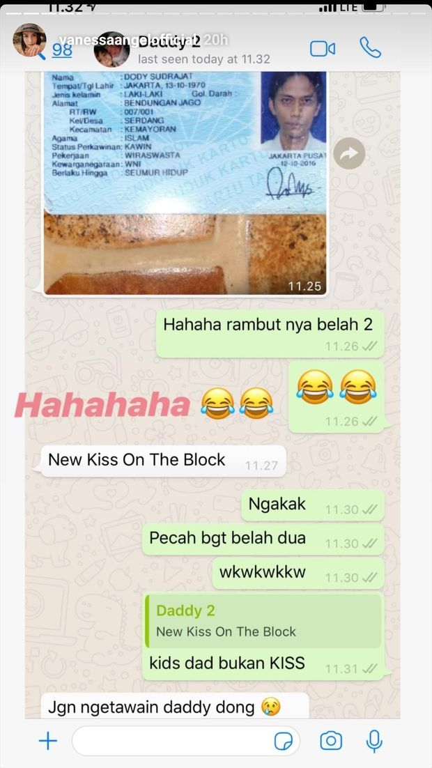 Inikah Bukti Hubungan Vanessa Angel dan Ayah Membaik?