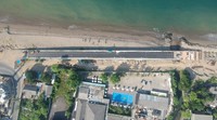 Pembangunan jembatan provinsi wilayah I itu kembali dilanjutkan. Jembatan tersebut menghubungkan Lolong dengan Ulak Karang.