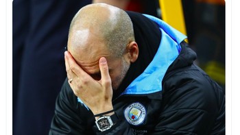 Menggunakan sosok Pep Guardiola, netizen ini berdoa akan ada solusi lebih baik demi rakyat biasa. Foto: Twitter