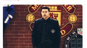 Netizen ini menyuarakan agar MU segera merekrut Mauricio Pochetino. Foto: Twitter