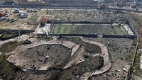 Begini lokasi TKP jatuhnya pesawat Ukraina di kawasan ladang pertanian di Iran.