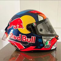 helm agv red bull