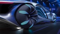 Mercedes-Benz VISION AVTR dilengkapi panel kontrol multifungsi di konsol tengah. Fitur ini memungkinkan pengemudi mengendalikan kendaraan secara intuitif hanya dengan meletakkan tangannya, selama ia tidak ingin melakukan perjalanan dengan mode autonomous.