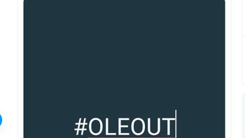 #oleout. Foto: Twitter