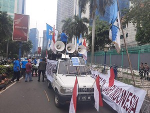 Protes Masalah Natuna, Massa Gelar Demonstrasi di Depan Kedubes China