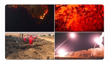 Tahun 2020 baru saja dimulai, tapi sudah ada beragam tragedi. Foto: Twitter