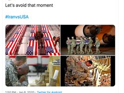 Netizen Serukan Amerika dan Iran Jangan Perang