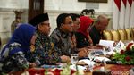 Ekspresi Anies-RK Saat Rapat Bahas Banjir Bareng Jokowi