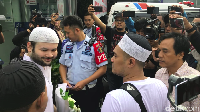 Di hari kebebasan, Ridho Rhoma terlihat menebar senyum semringah.  Foto: Hanif Hawari/ Istimewa